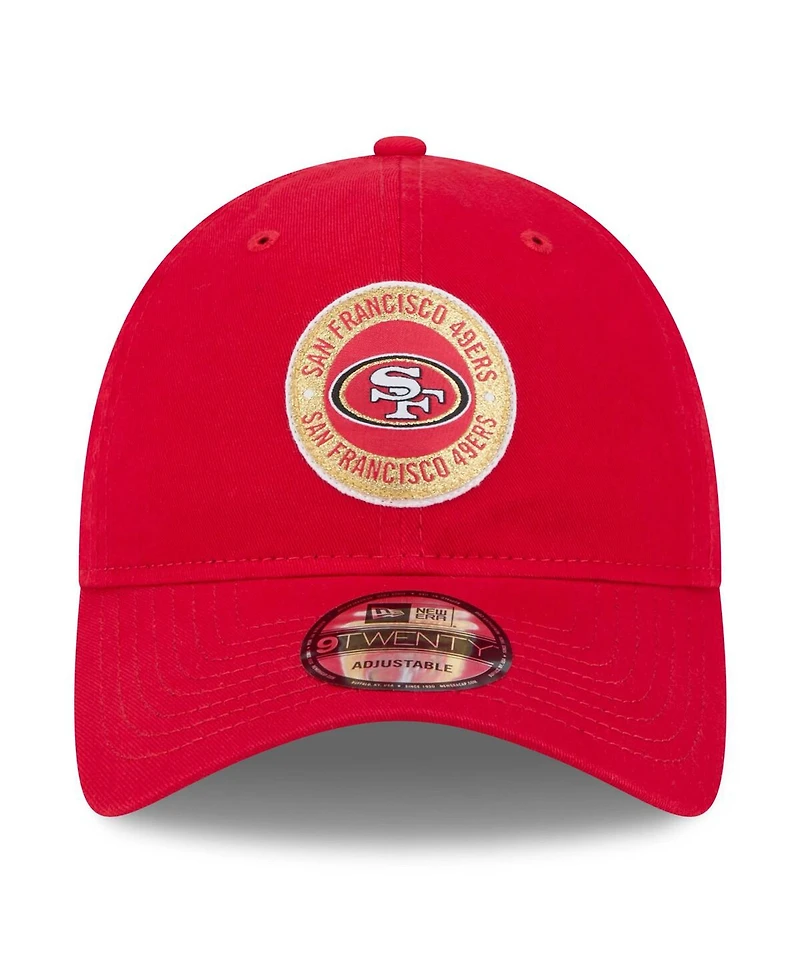 New Era Men's Scarlet San Francisco 49ers 2024 Sideline 9TWENTY Adjustable Hat