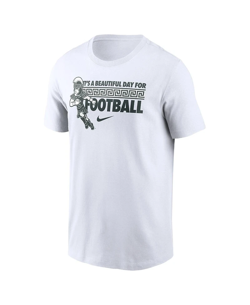 Nike Men's White Michigan State Spartans Fan T-Shirt
