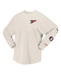Spirit Jersey Women's Natural Florida State Seminoles Local Long Sleeve T-Shirt