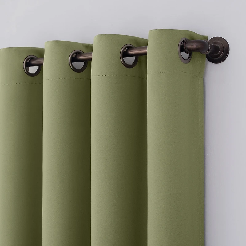 Oslo Theater Grade Extreme 100% Blackout Grommet Curtain Panel