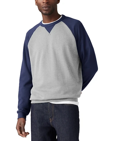 Levi' Men's Relaxed Fit Crewneck Long Sleeve Red Tab Logo Sweatshirt