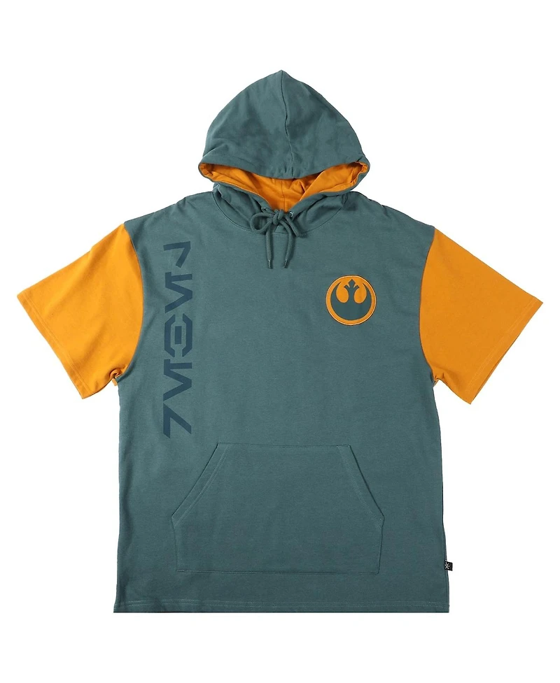 Heroes & Villains Men's and Women's Green Star Wars Rebel Alliance Short Sleeve Pullover Hoodie