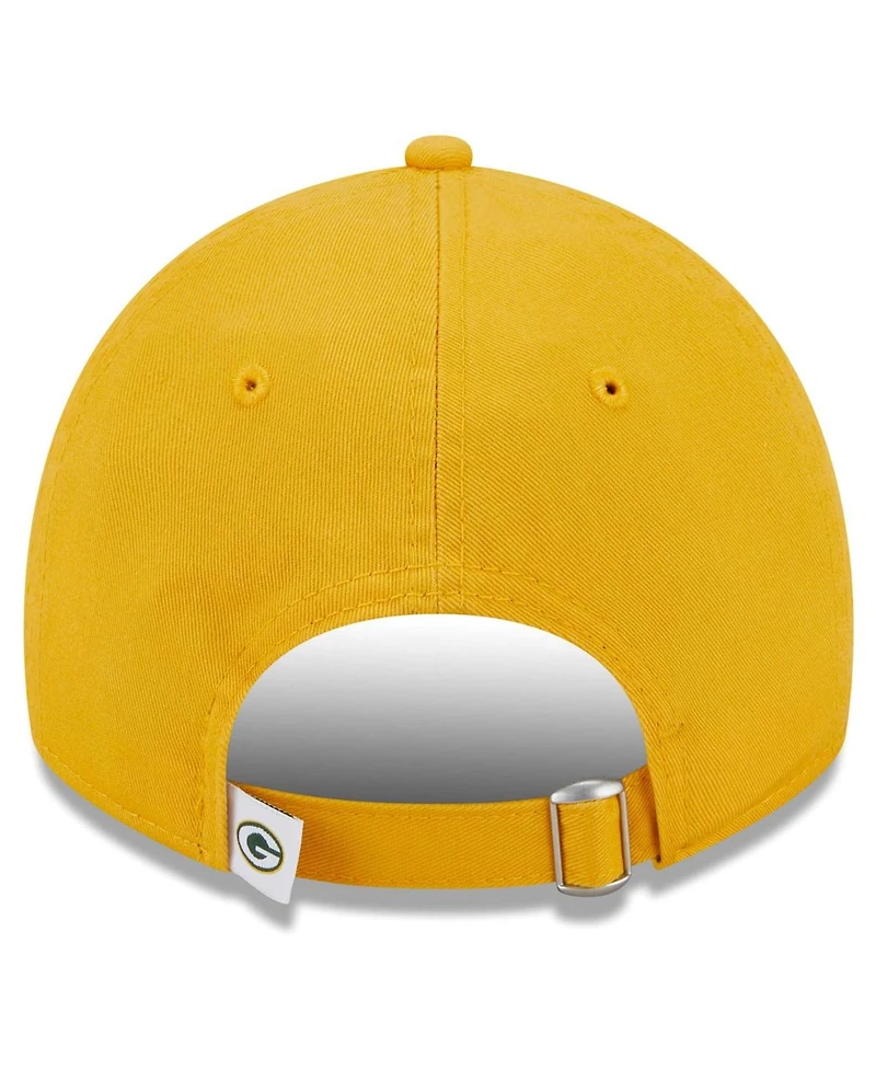 New Era Women's Gold Green Bay Packers Main Core Classic 2.0 9TWENTY Adjustable Hat