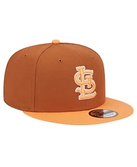 New Era Men's Brown St. Louis Cardinals Spring Color Two-Tone 9FIFTY Snapback Hat