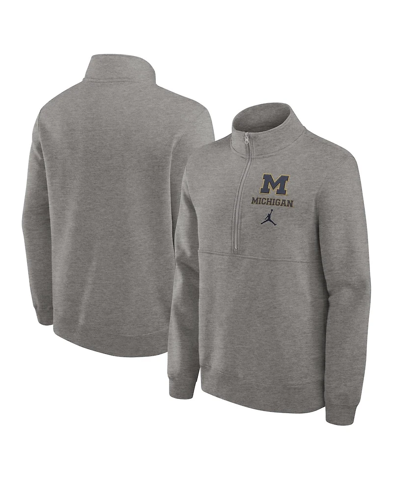 Jordan Men's Michigan Wolverines Primetime Club Half-Zip Sweatshirt