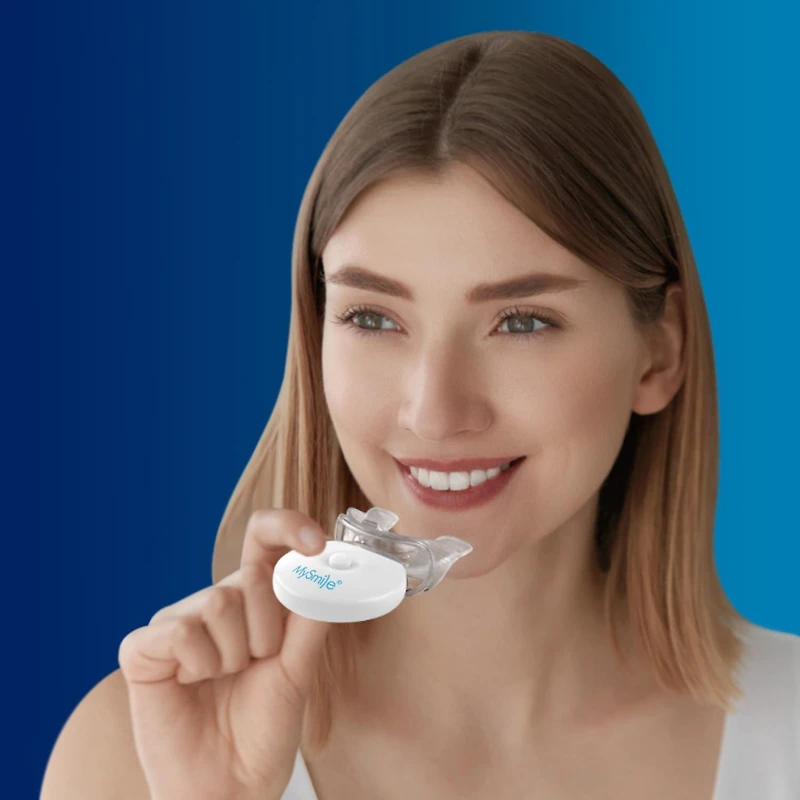 MySmile Teeth Whitening 5 Led Light with Teeth Whitening Trays, Tooth Whitening Accelerator Light for Whitening Teeth