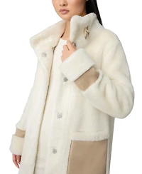 Soia & Kyo Women's Fiala Faux Sherpa Coat
