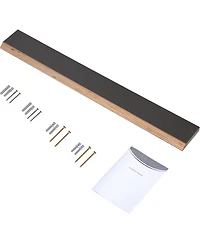 Streamdale Furniture Modern 30" Floating Vanity with Black Quartz Top, Grey