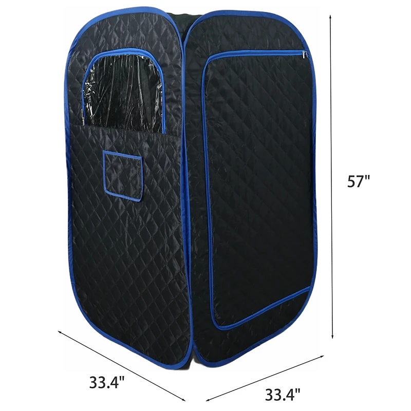 Portable Sauna Tent with Steamer, Remote, and Chair