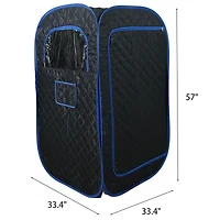 Portable Sauna Tent with Steamer, Remote, and Chair