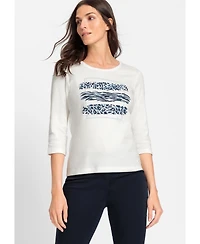Olsen Women's Placement Animal Print Tee