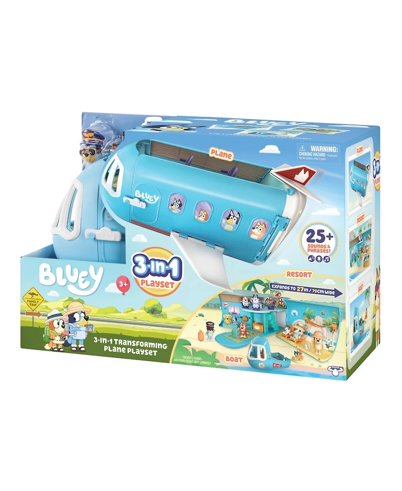 Bluey 3-in-1 Transforming Airplane Playset