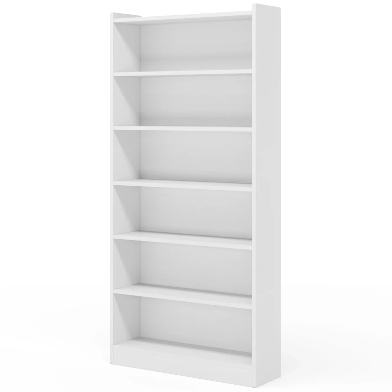 Tribesigns 78-inch Tall Bookcase, Modern 7-Tier White Library Bookshelf with Storage Shelves, Large Open Bookcases Wood Display Shelving Unit