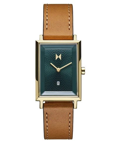 Mvmt Women's Signature Square Brown Leather Watch 24mm