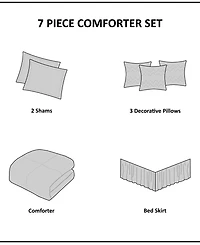 Madison Park Walter Seersucker 7-Pc. Comforter Set, California King