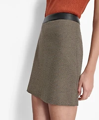 Dkny Petite A-Line Mini Skirt