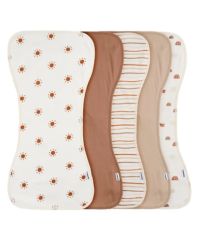Gerber Baby Boys' and Girls' 5-Pack Burpcloths