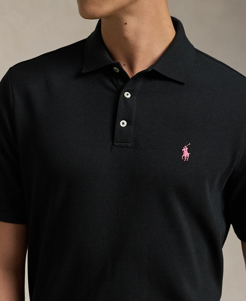 Polo Ralph Lauren Men's Pink Pony Stretch Mesh Shirt