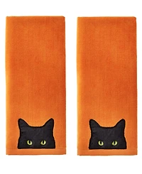 Skl Home Shadow Eyes Cotton 2 Piece Hand Towel, 16" x 25"