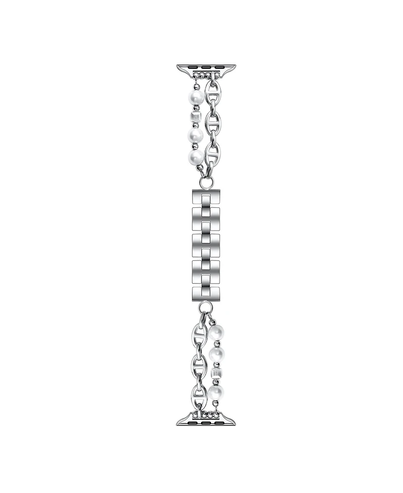 Posh Tech Luna Faux Pearl Band for Apple Watch 44,45,46,49mm