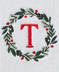 Skl Home Wreath Monogram Cotton Hand Towel, 16" x 26"