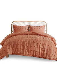 Intelligent Design Lucy Clip Jacquard 3-Piece Duvet Cover Set