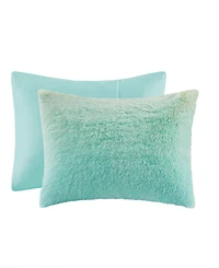 Intelligent Design Primrose Ombre Shaggy Faux Fur 3-Piece Comforter Set, Twin/Twin Xl
