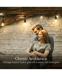 Ambience Pro 24 ft. Indoor/Outdoor Led Weatherproof 1-Watt String Lights