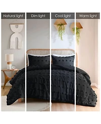 Intelligent Design Lucy Clip Jacquard 3-Piece Comforter Set