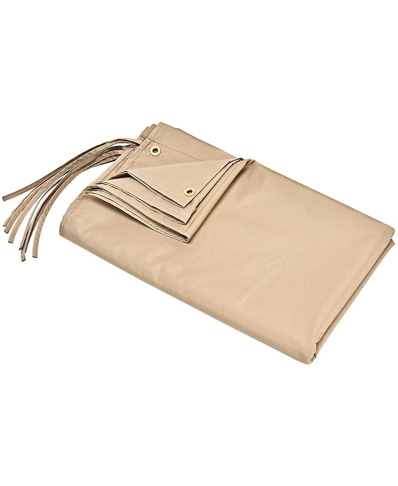 Sugift Outdoor Canopy Shade Cover with Copper Grommets & 4 Straps