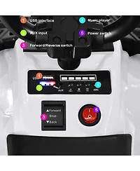 6V Battery Powered Kids Electric Ride on Atv-White