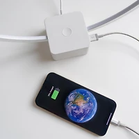 Circle 15" Dimmable Modern Led Desk Lamp with Usb Port