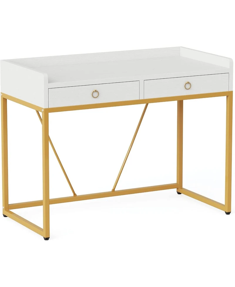 Tribesigns 55" Industrial Executive Desk, Rustic Simple Computer Laptop Desk, Study Writing Table Business Workstation