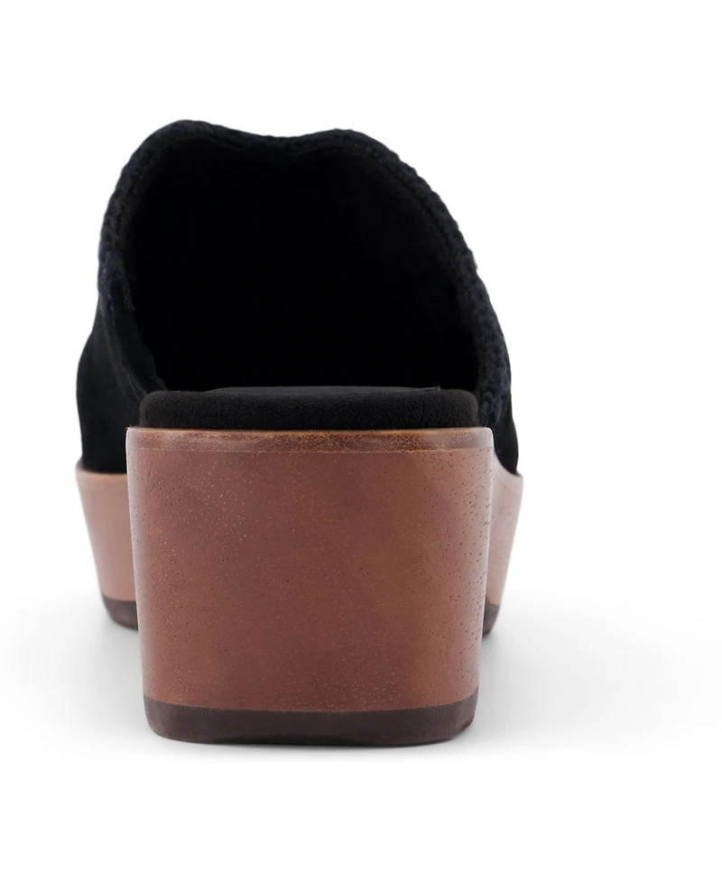 Toms Women's Addison Suede Wood Mule Clog