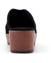 Toms Women's Addison Suede Wood Mule Clog