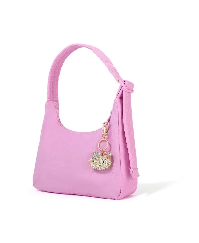 Hello Kitty Sanrio Face Pave 3D Bling Keychain - Bag Charm, Backpack Accessories, Travel Collectible Gift Keychains