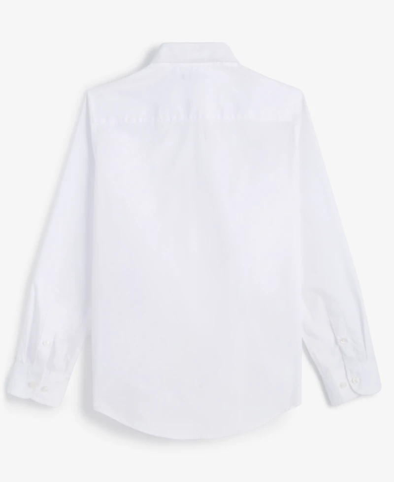 Tommy Hilfiger Big Boys Front Pocket Pinpoint Oxford Shirt