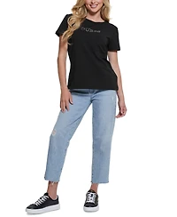 Guess Women's Briana-Short Sleeve Logo T-Shirt