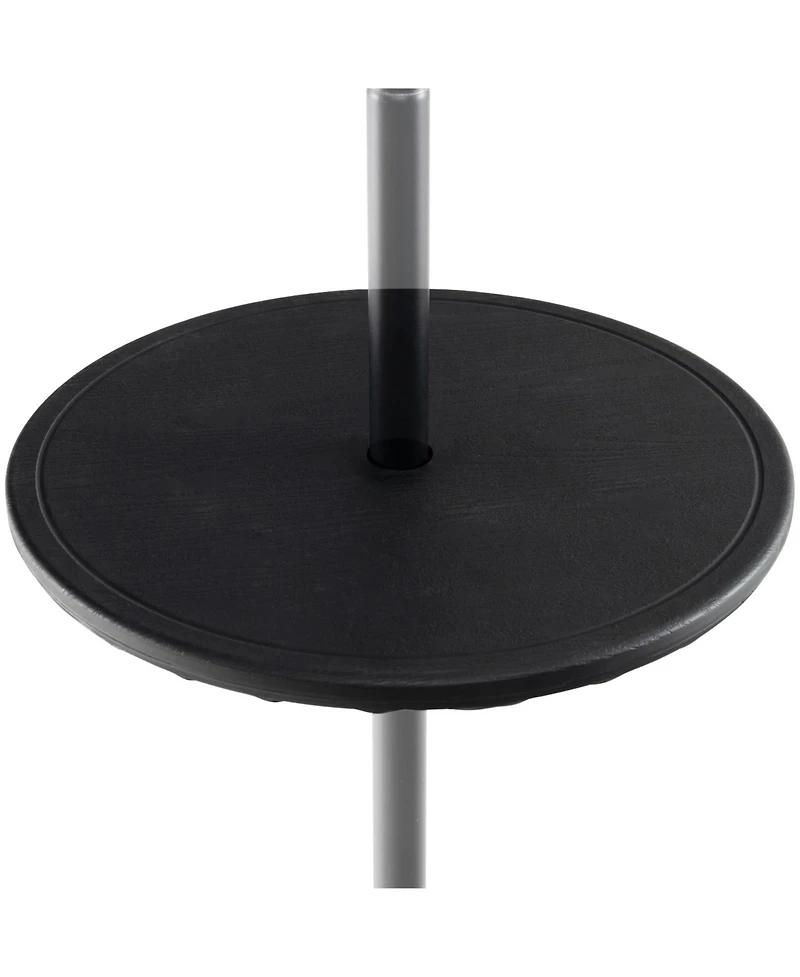 20 Inches Outdoor Adjustable Umbrella Table with 1.5 Inches Umbrella Hole