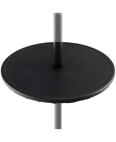 20 Inches Outdoor Adjustable Umbrella Table with 1.5 Inches Umbrella Hole