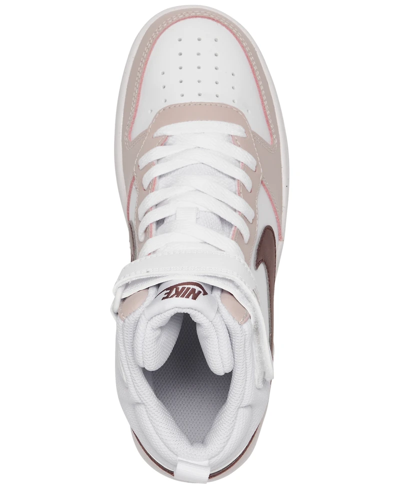 Nike Big Girls Court Borough Mid 2 Casual Sneakers from Finish Line