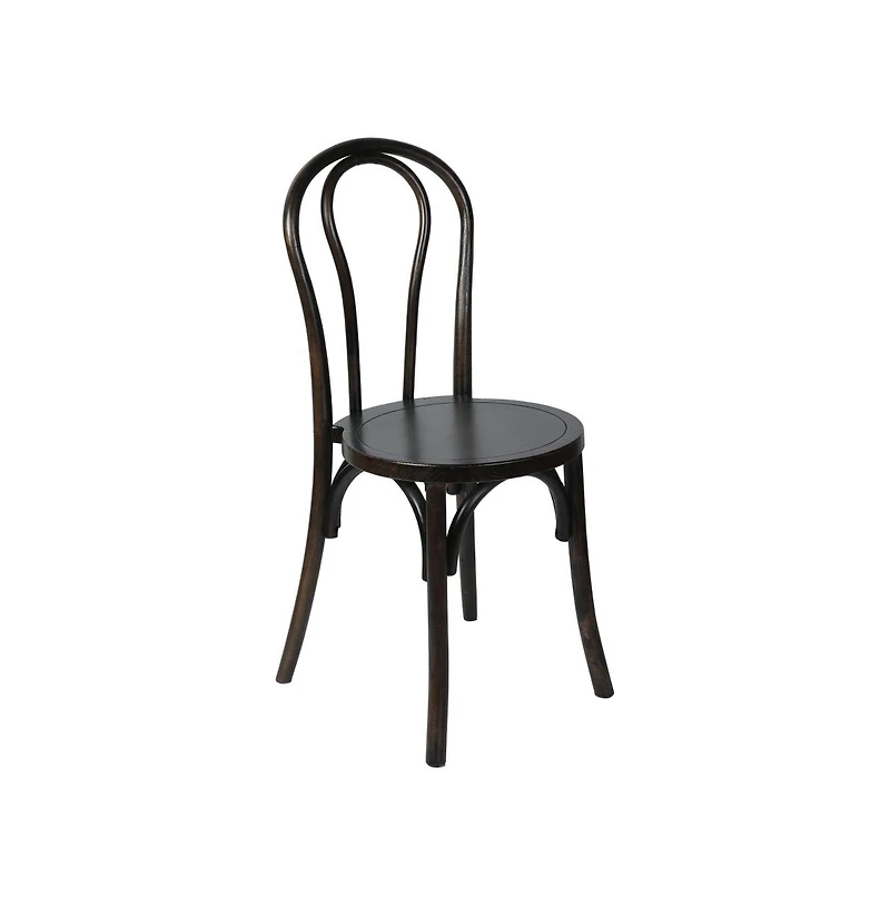 Merrick Lane Lowry Thonet Style Solid Wood Dining Chair With Stackable Design And Elegant Finish
