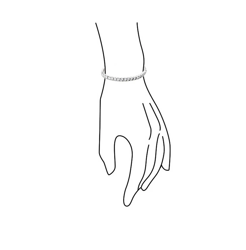 Bling Jewelry Jewelry Set 15CTW Cz Round Solitaire Swirl S Wave Link Tennis Bracelet Stud Earrings For Women Sterling Silver Rhodium