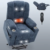Mondawe Swivel And Rocker Power Recliner Chair