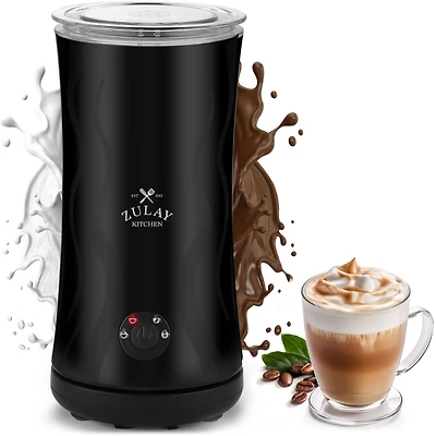 Zulay Kitchen Powerful 4-in-1 Electric Milk Frother and Steamer
