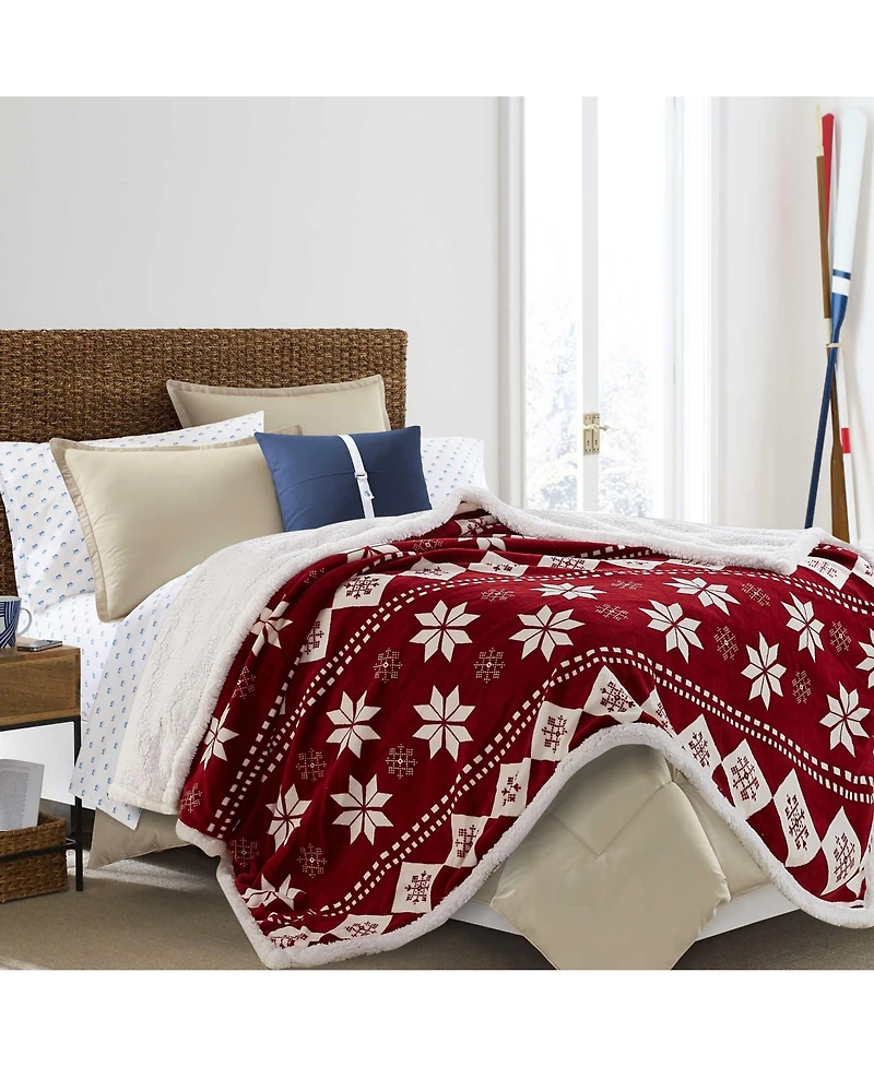 Chanasya Premium Gold Fox Print Fleece Throw Blanket - Cozy and Warm, Cute Design, Super Soft, Plush and Fluffy Sherpa