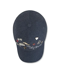 Karl Lagerfeld Paris Women's Charm Denim Baseball Hat
