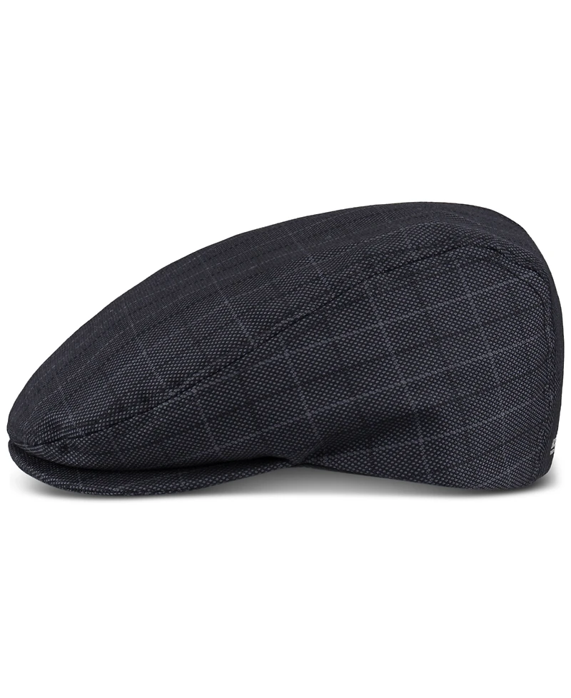 Kenneth Cole Reaction Men's Mesh Plaid Flat Top Cap