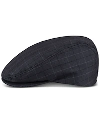 Kenneth Cole Reaction Men's Mesh Plaid Flat Top Cap