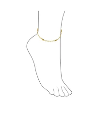 Bling Jewelry Boho Foot Lace Chain Anklet Ankle Bracelet 18K Gold Plated Brass 9-10 Inch Brazil